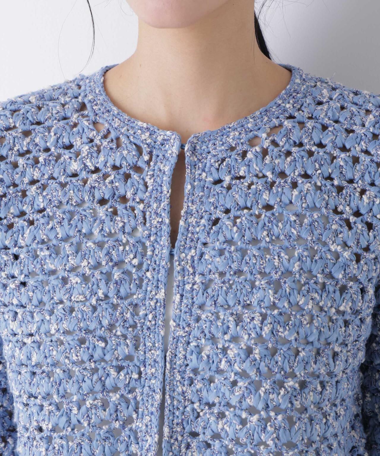 ミックスヤーンクロシェカーディガン 6696122301