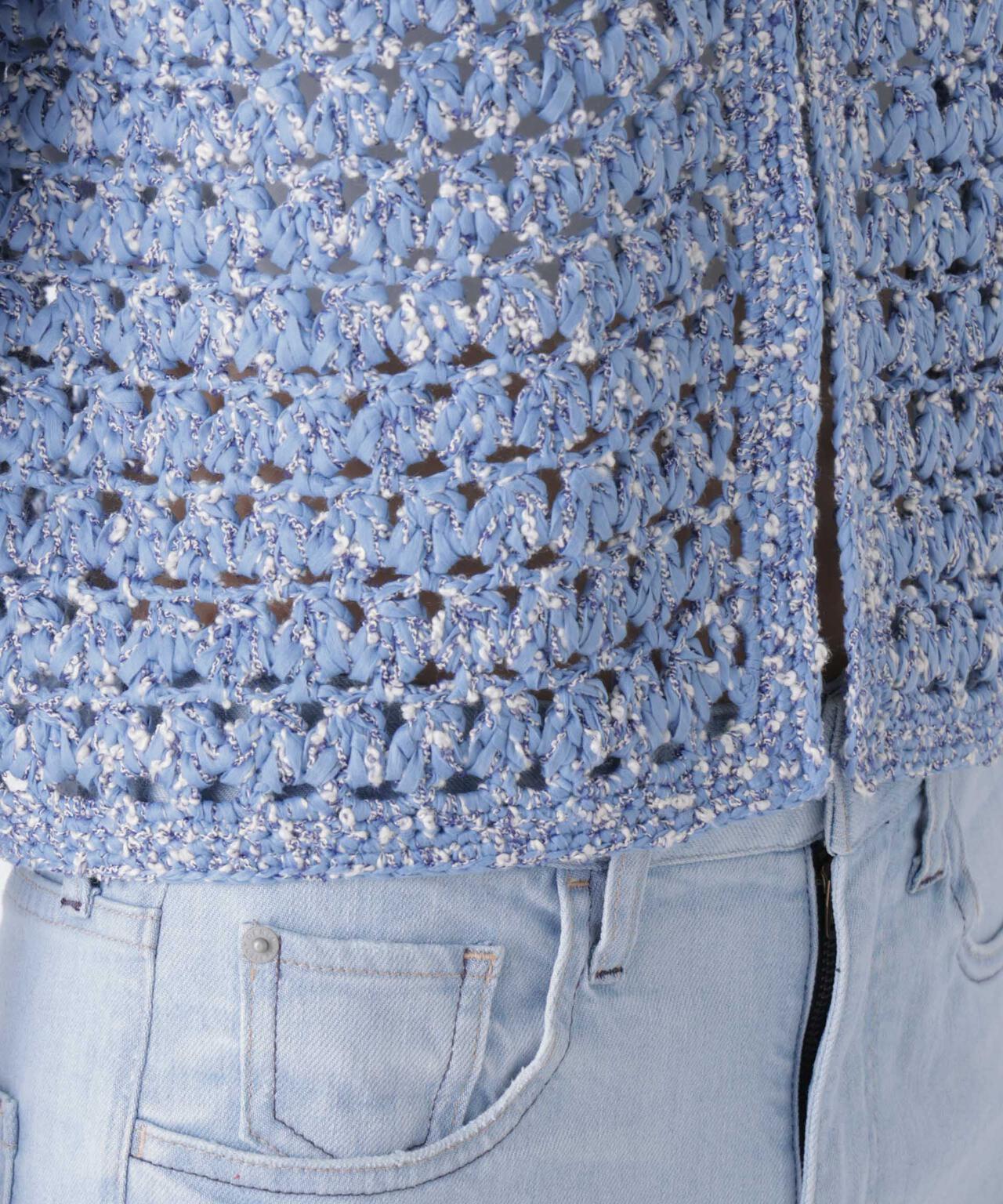 ミックスヤーンクロシェカーディガン 6696122301