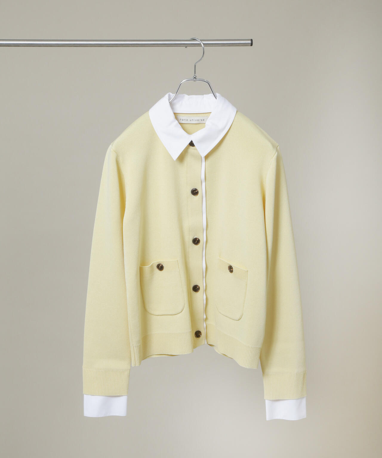 シャツドッキングニットカーディガン 6696122303