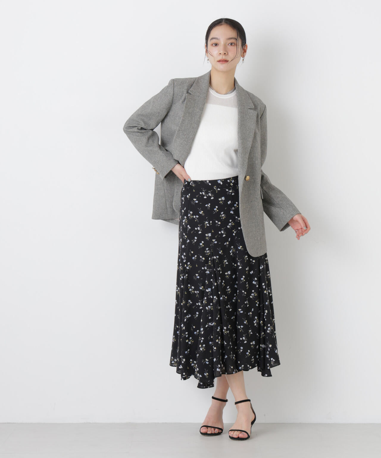 シアーリブフリルカフニット 6696122304