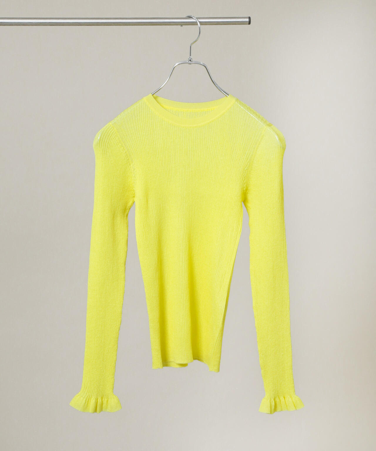 シアーリブフリルカフニット 6696122304