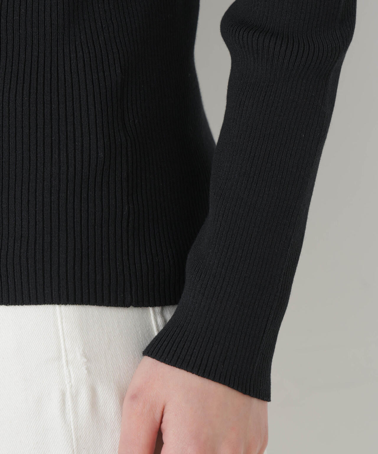 ウォッシャブルハイツイストボートネックリブニット 6696122307