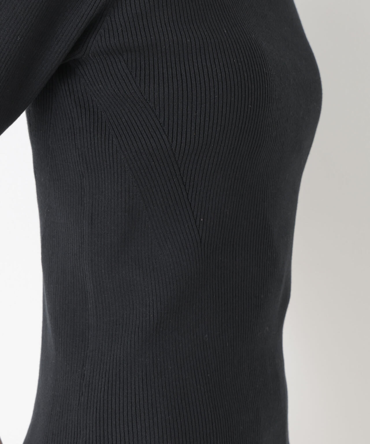 ウォッシャブルハイツイスト五分袖リブニット 6696122309