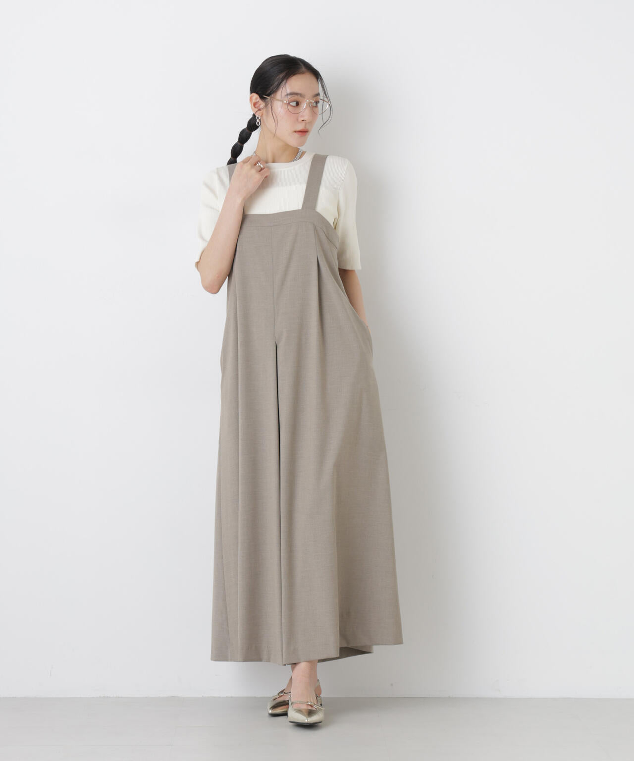 ウォッシャブルハイツイスト五分袖リブニット 6696122309