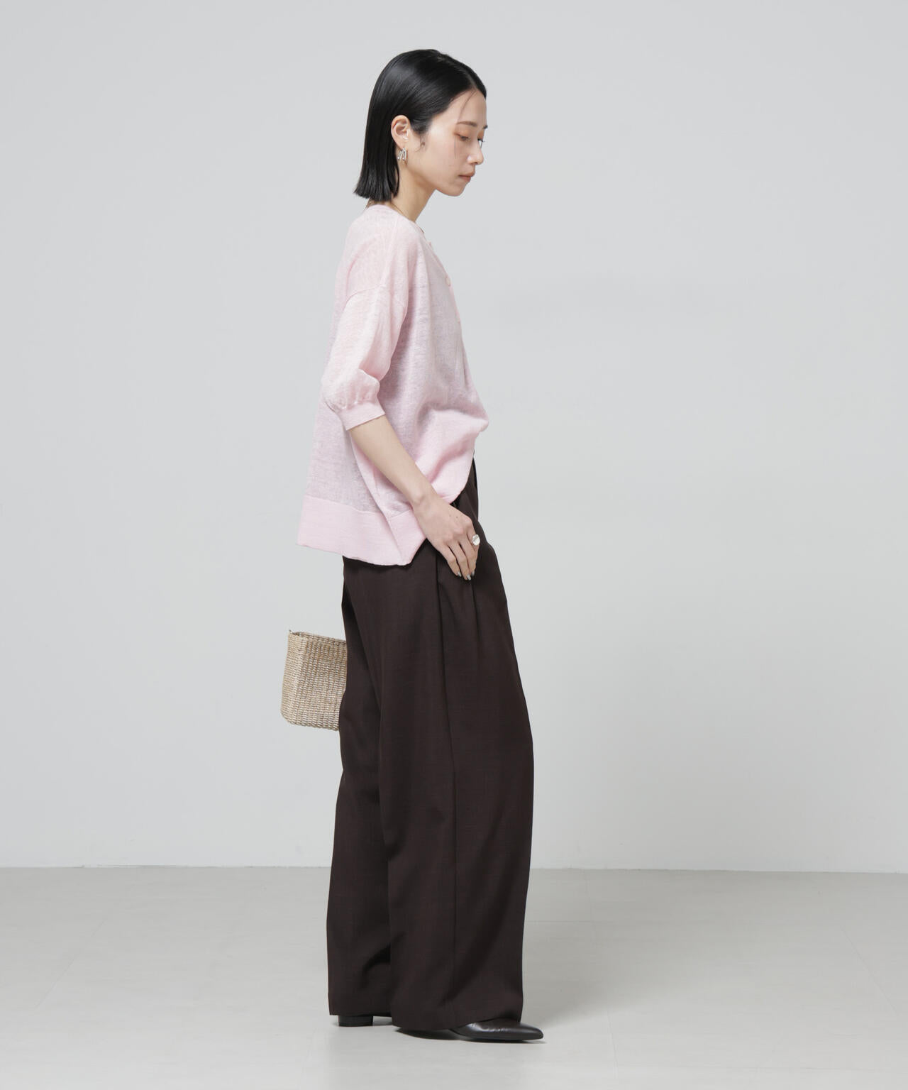 European Flax 2wayオーバーニットトップス 6696122319