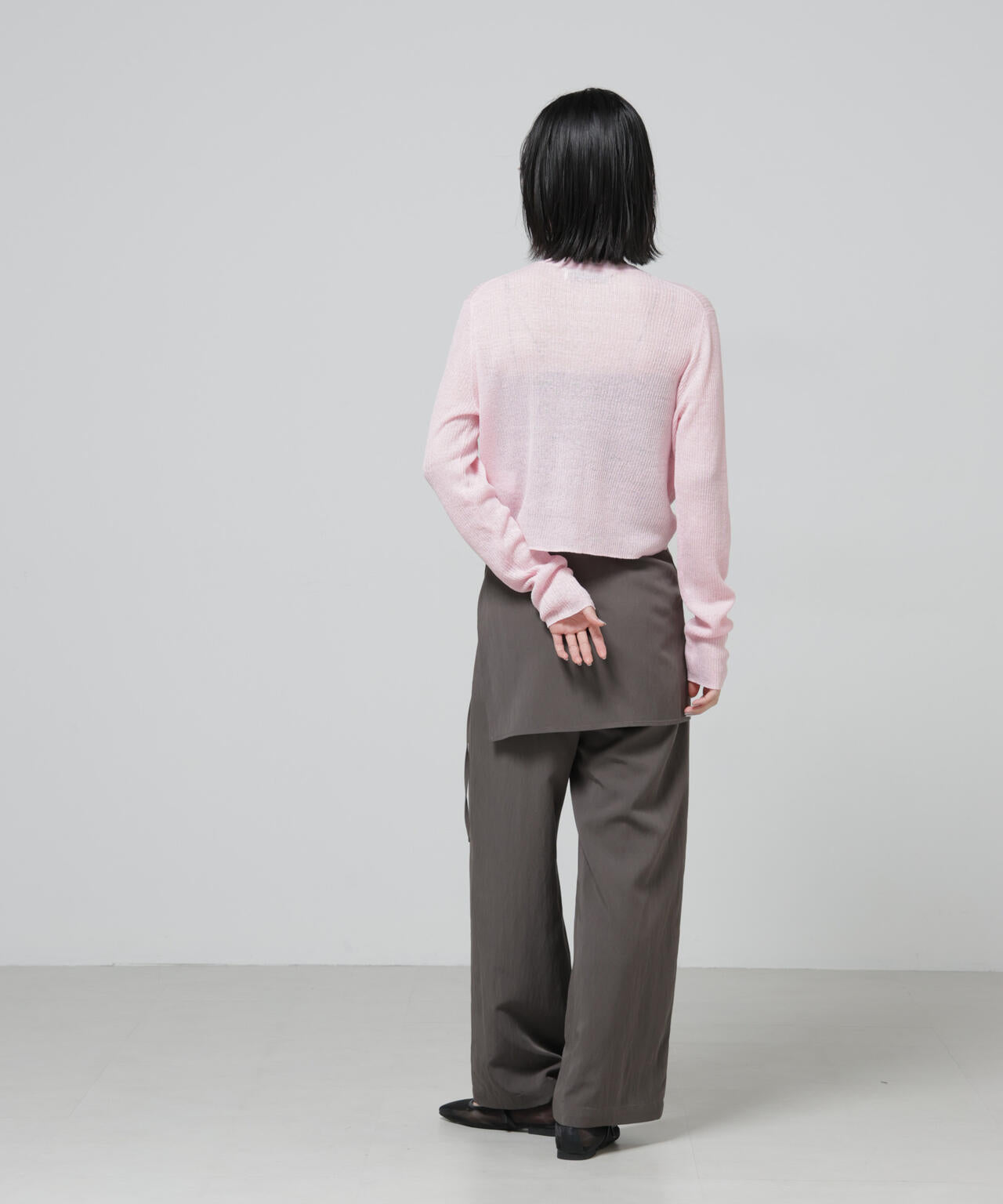 European Flax リブカーディガン 6696122320