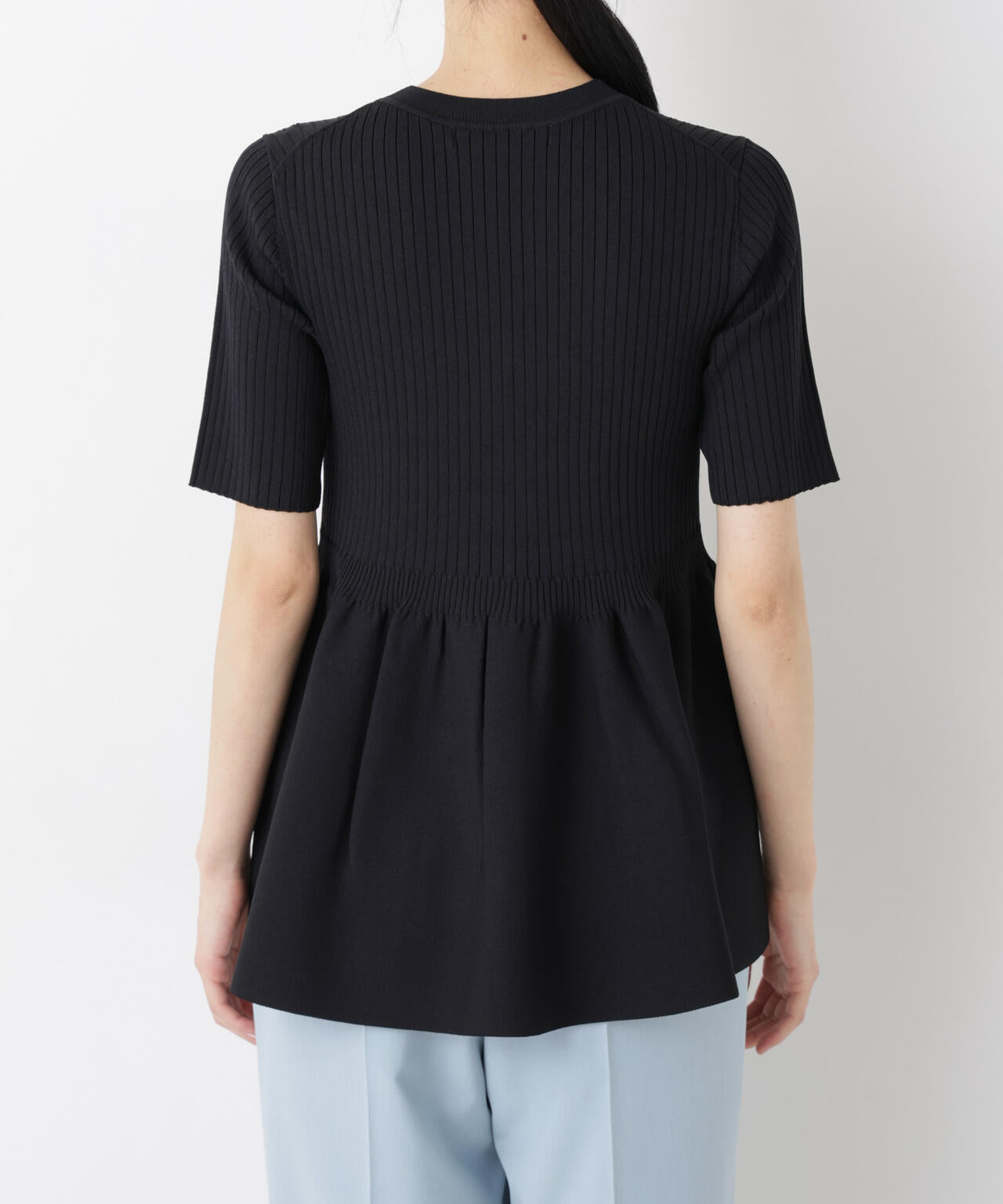 SUMMER VEIL KNIT ペプラムニットカーディガン 6696122322