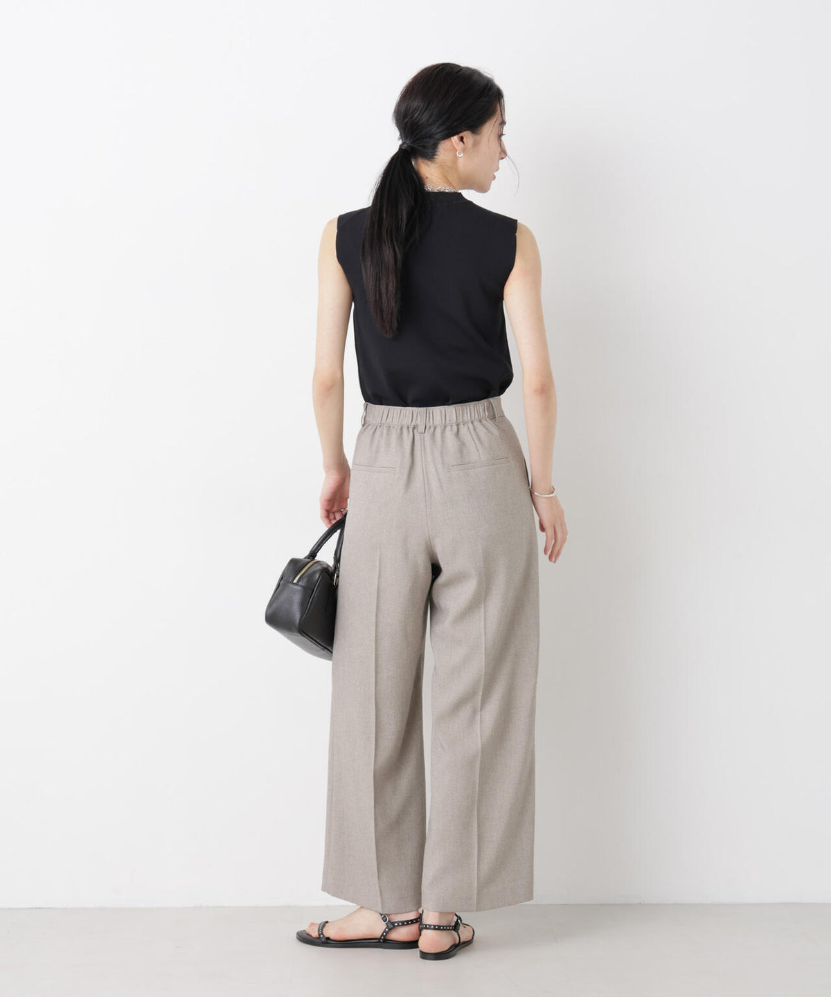 SUMMER VEIL KNIT 総針ノースリーブニット 6696122323