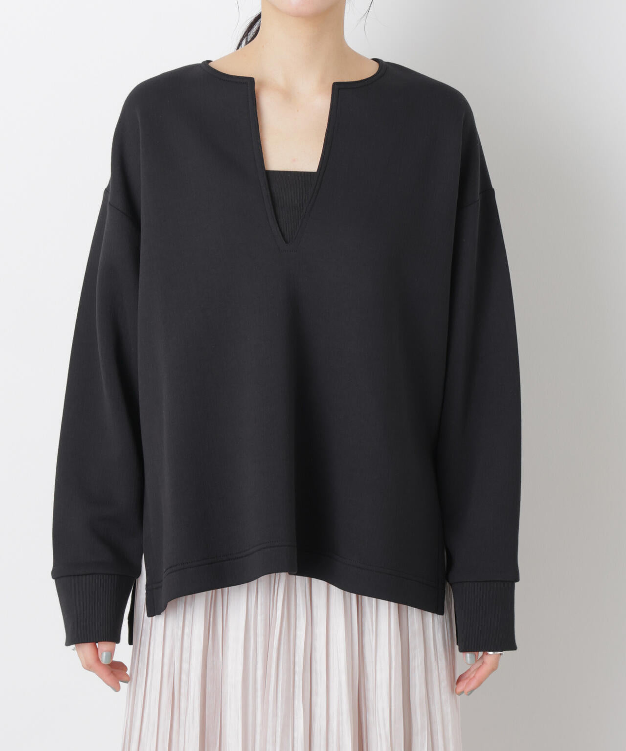 ダンボールカットキーネックスリットトップス 6696123300