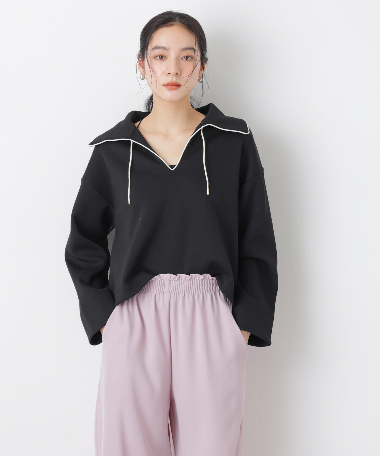 ダンボールカットバイカラーパイピングビッグカラートップス 6696123301