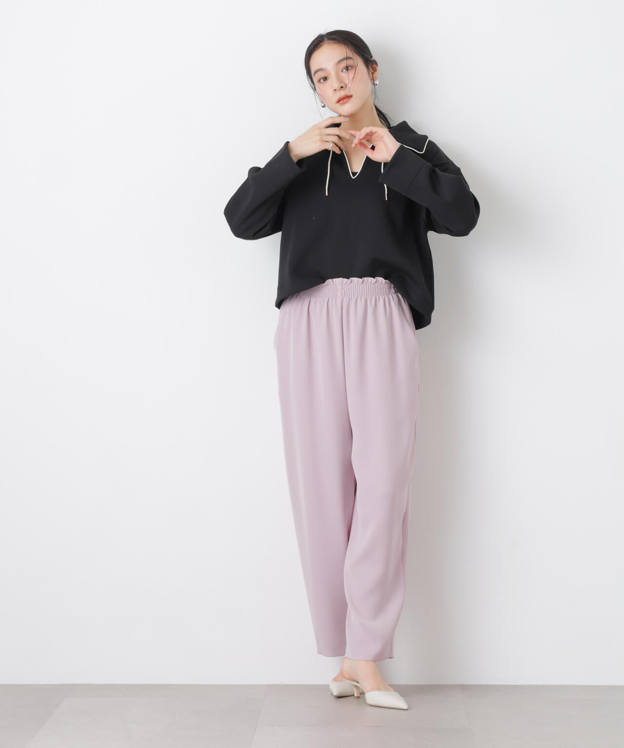 ダンボールカットバイカラーパイピングビッグカラートップス 6696123301