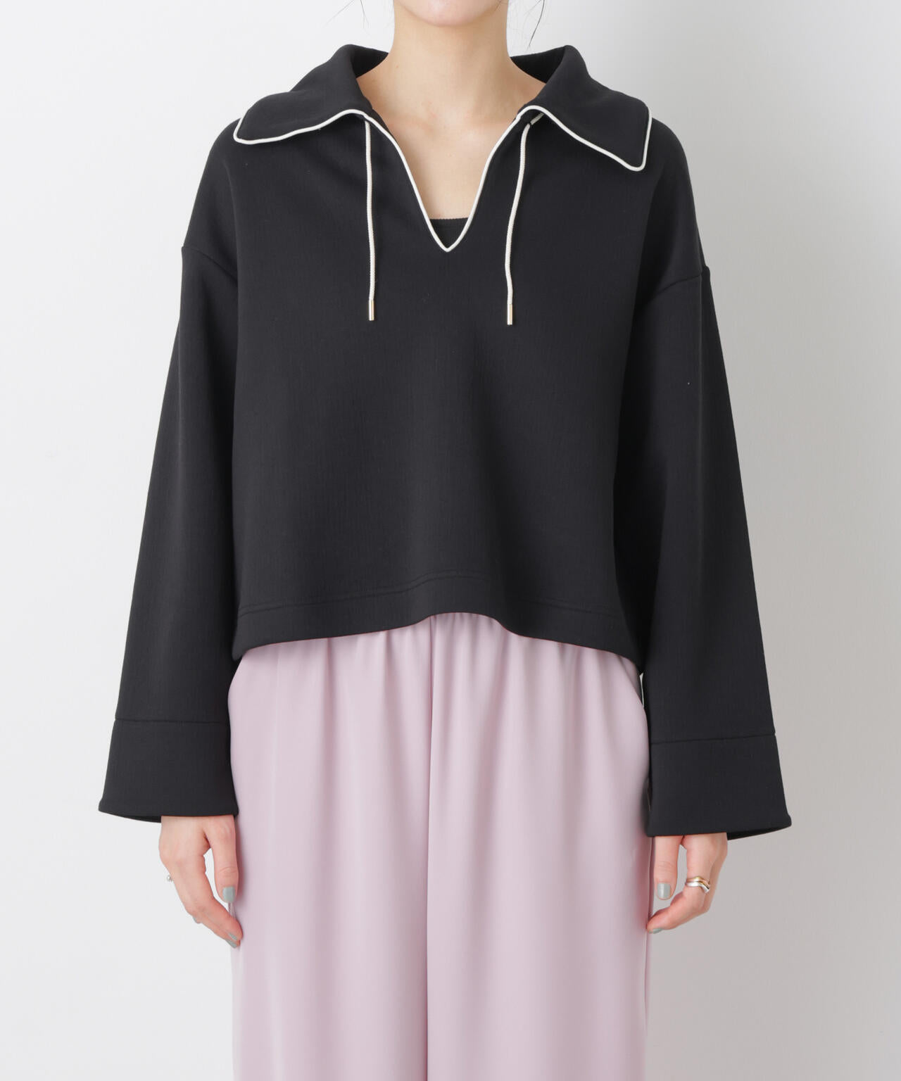 ダンボールカットバイカラーパイピングビッグカラートップス 6696123301