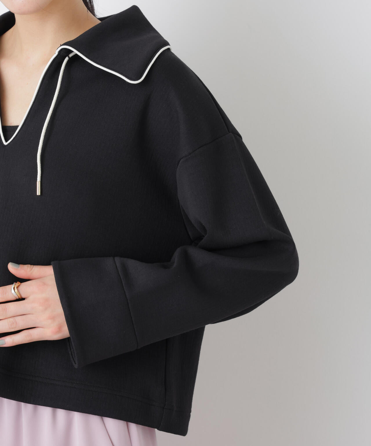 ダンボールカットバイカラーパイピングビッグカラートップス 6696123301