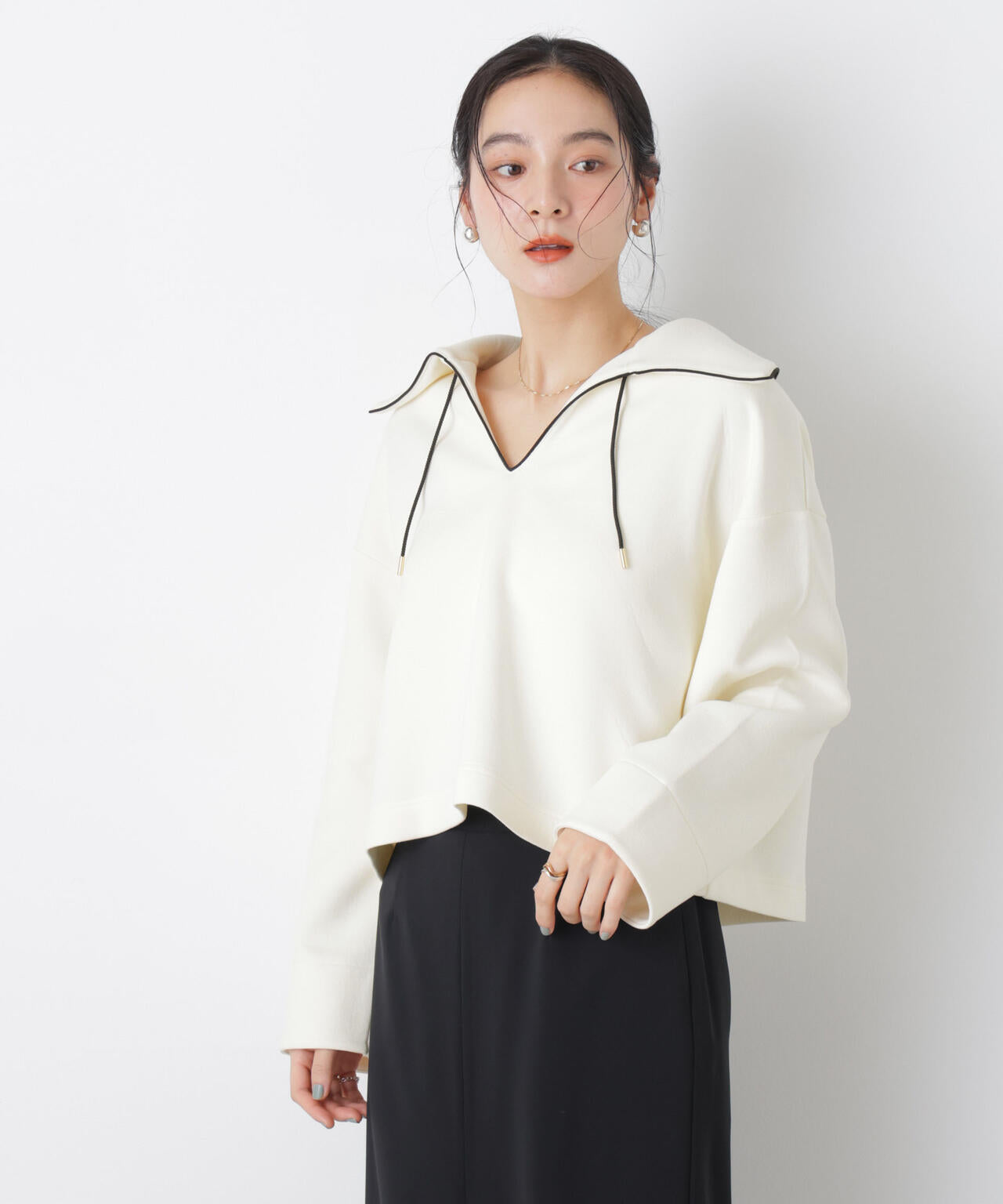 ダンボールカットバイカラーパイピングビッグカラートップス 6696123301