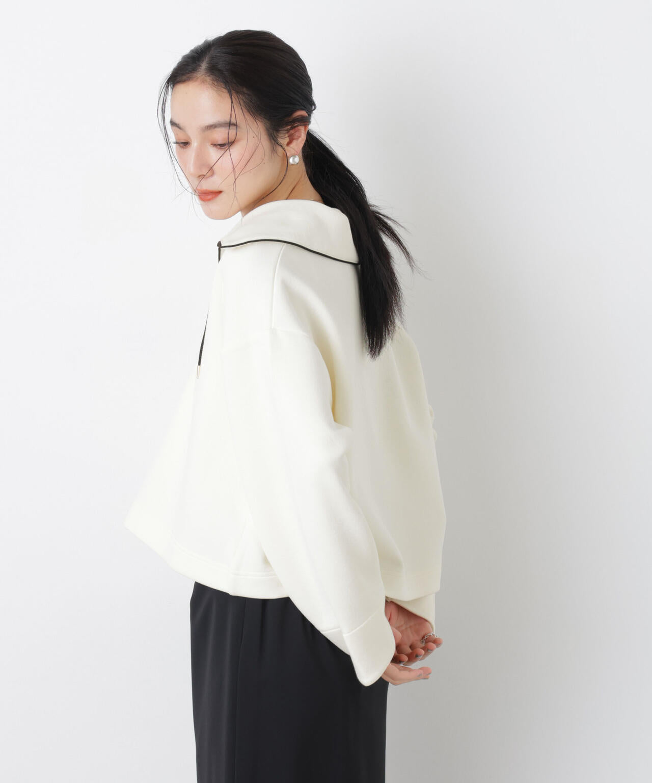 ダンボールカットバイカラーパイピングビッグカラートップス 6696123301