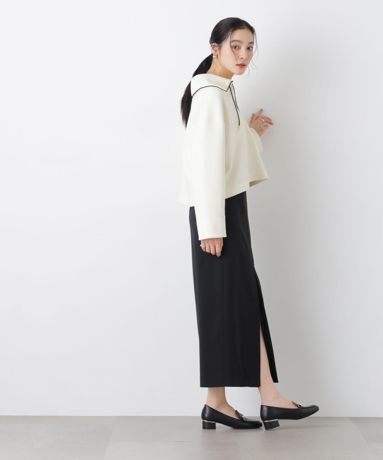 ダンボールカットバイカラーパイピングビッグカラートップス 6696123301