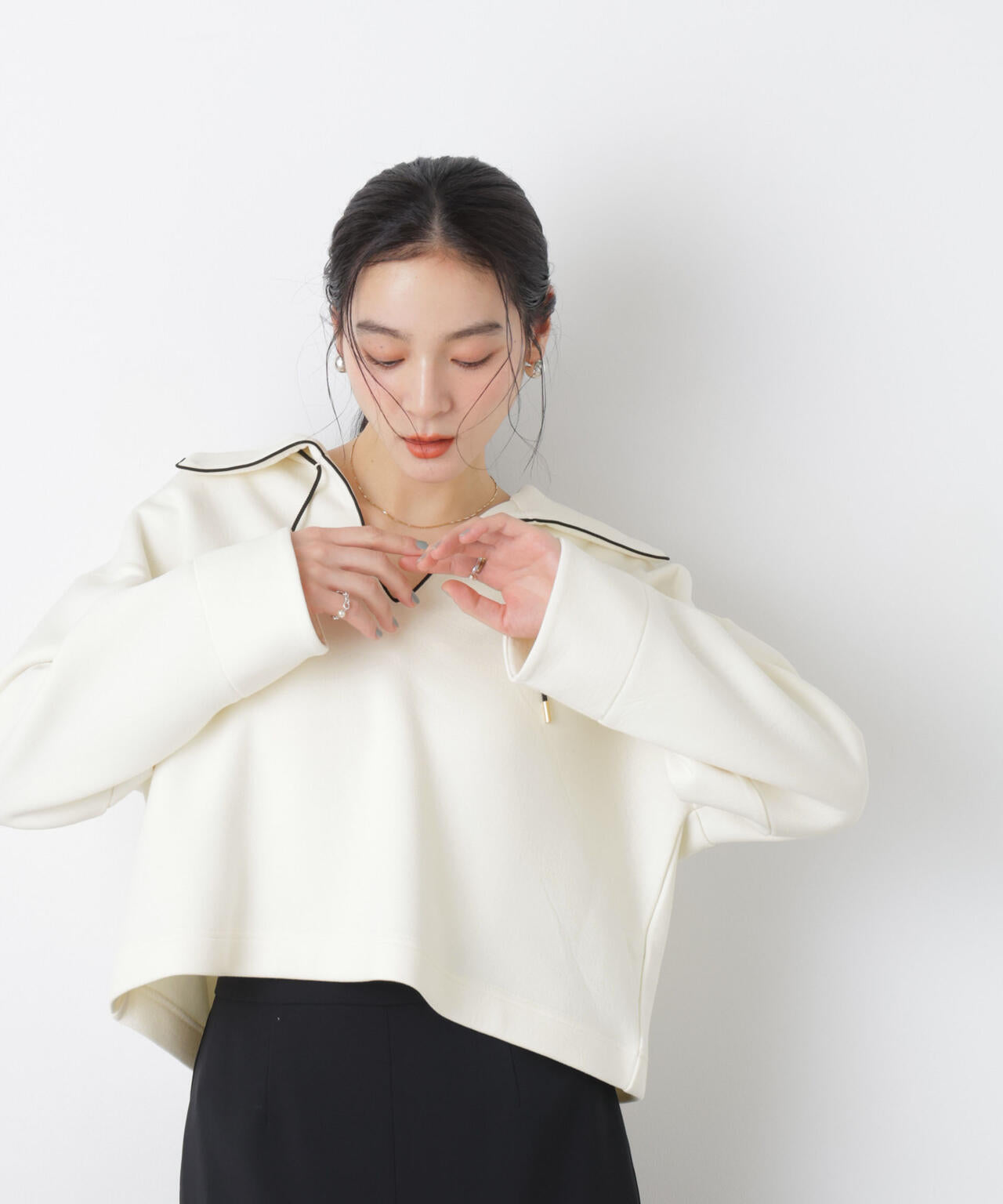 ダンボールカットバイカラーパイピングビッグカラートップス 6696123301