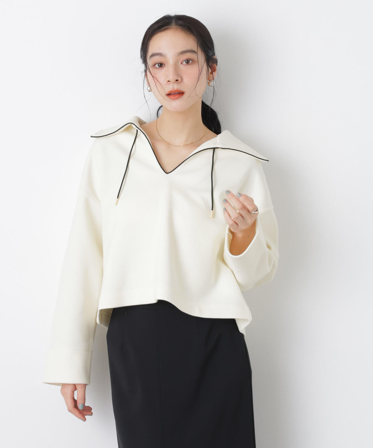 ダンボールカットバイカラーパイピングビッグカラートップス 6696123301