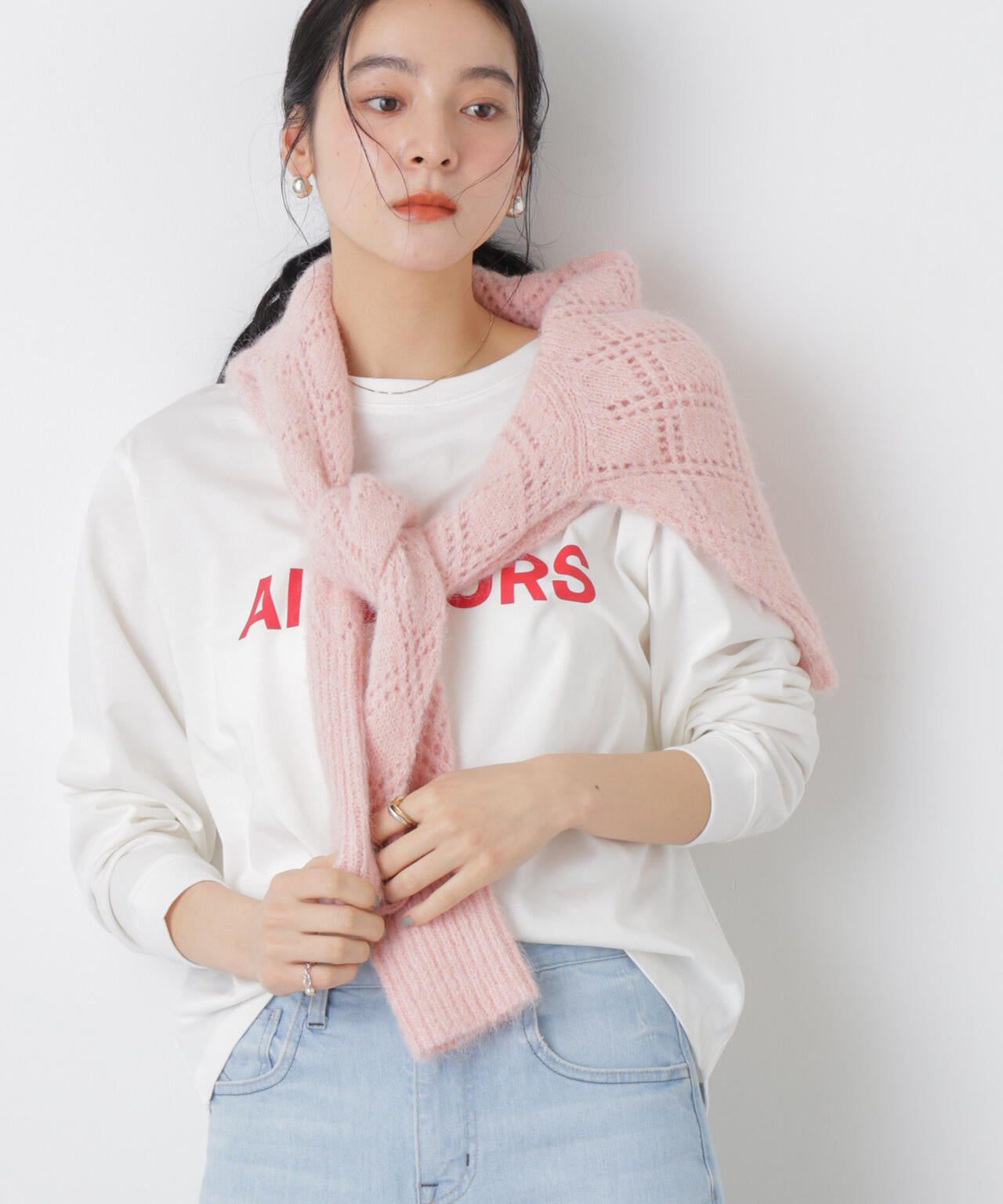 ロゴプリントロングスリーブTシャツ 6696123305