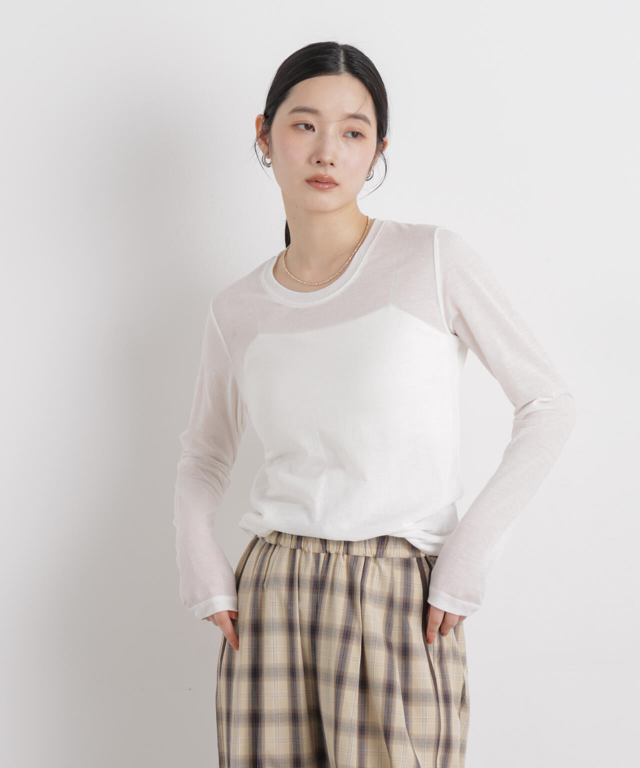 シアータンク+ロンTレイヤードセット 6696123306