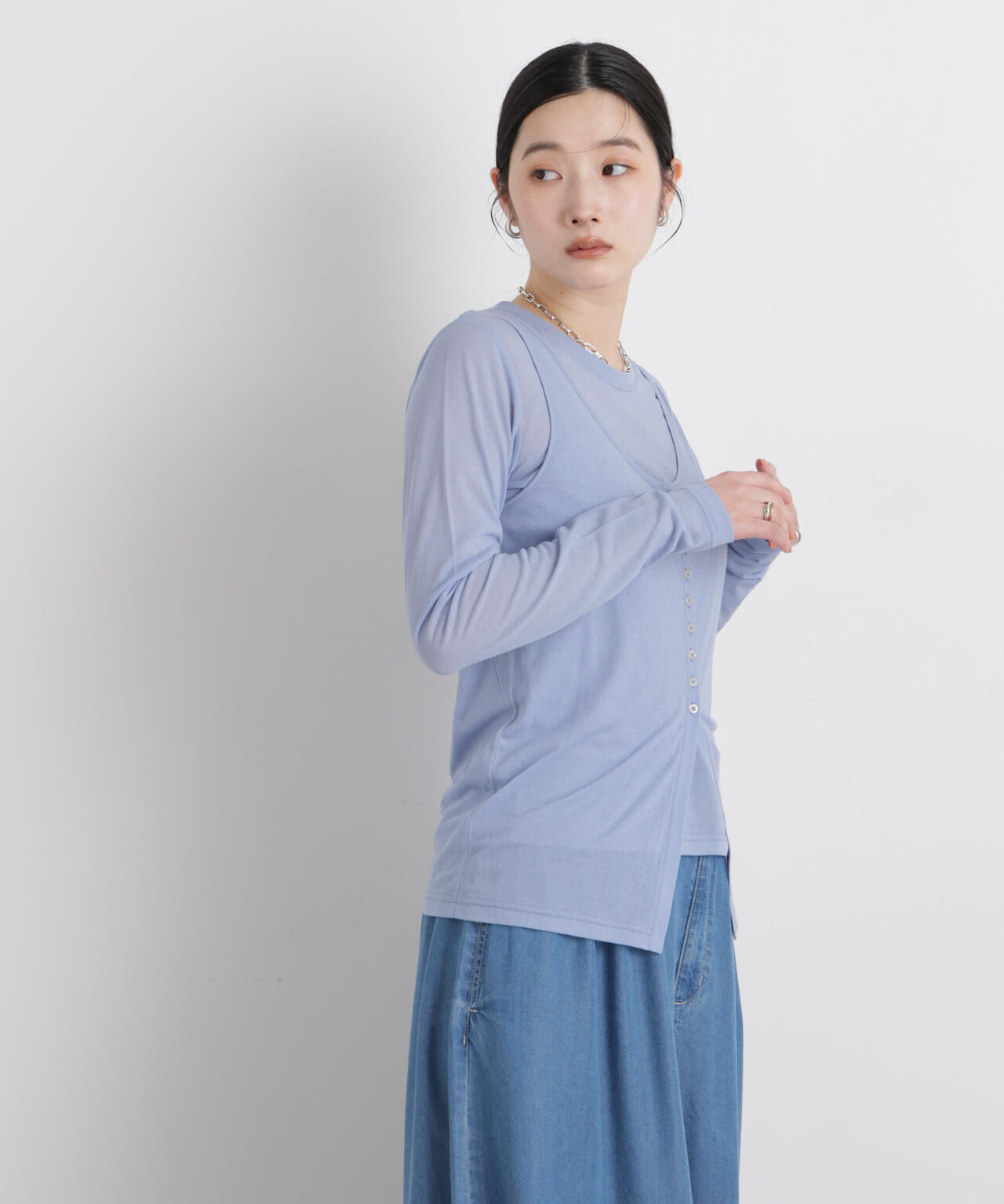 シアータンク+ロンTレイヤードセット 6696123306