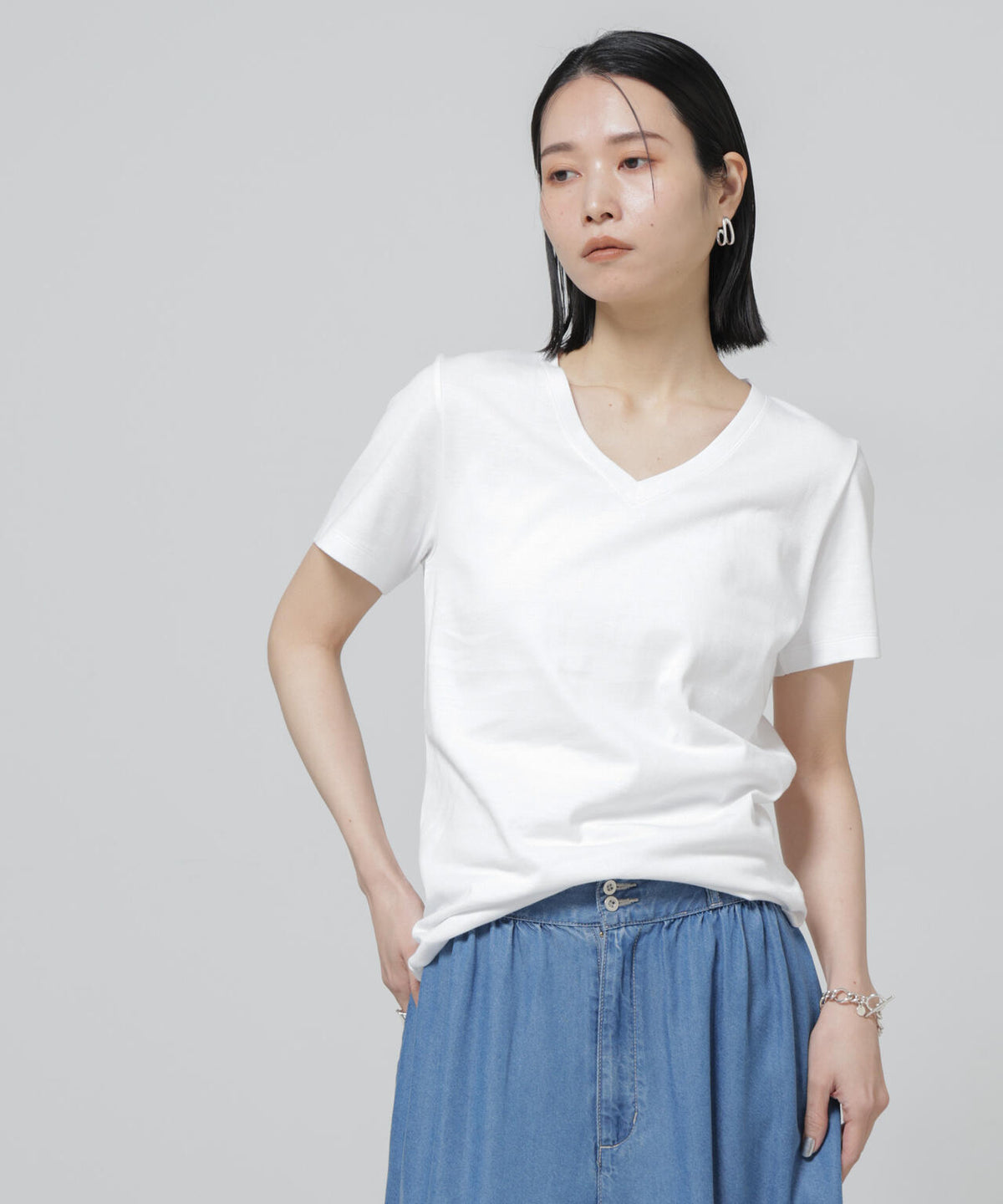 Anti Soaked(R) 汗染み防止VネックTシャツ 6696124301