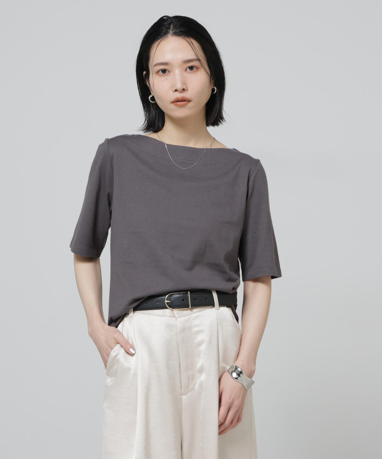 Anti Soaked(R) 汗染み防止ボートネックTシャツ 6696124303