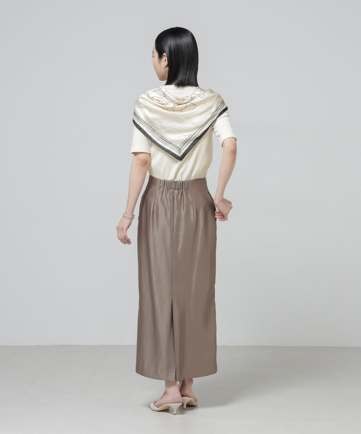 Anti Soaked(R) 汗染み防止クルーネックリブTシャツ 6696124304