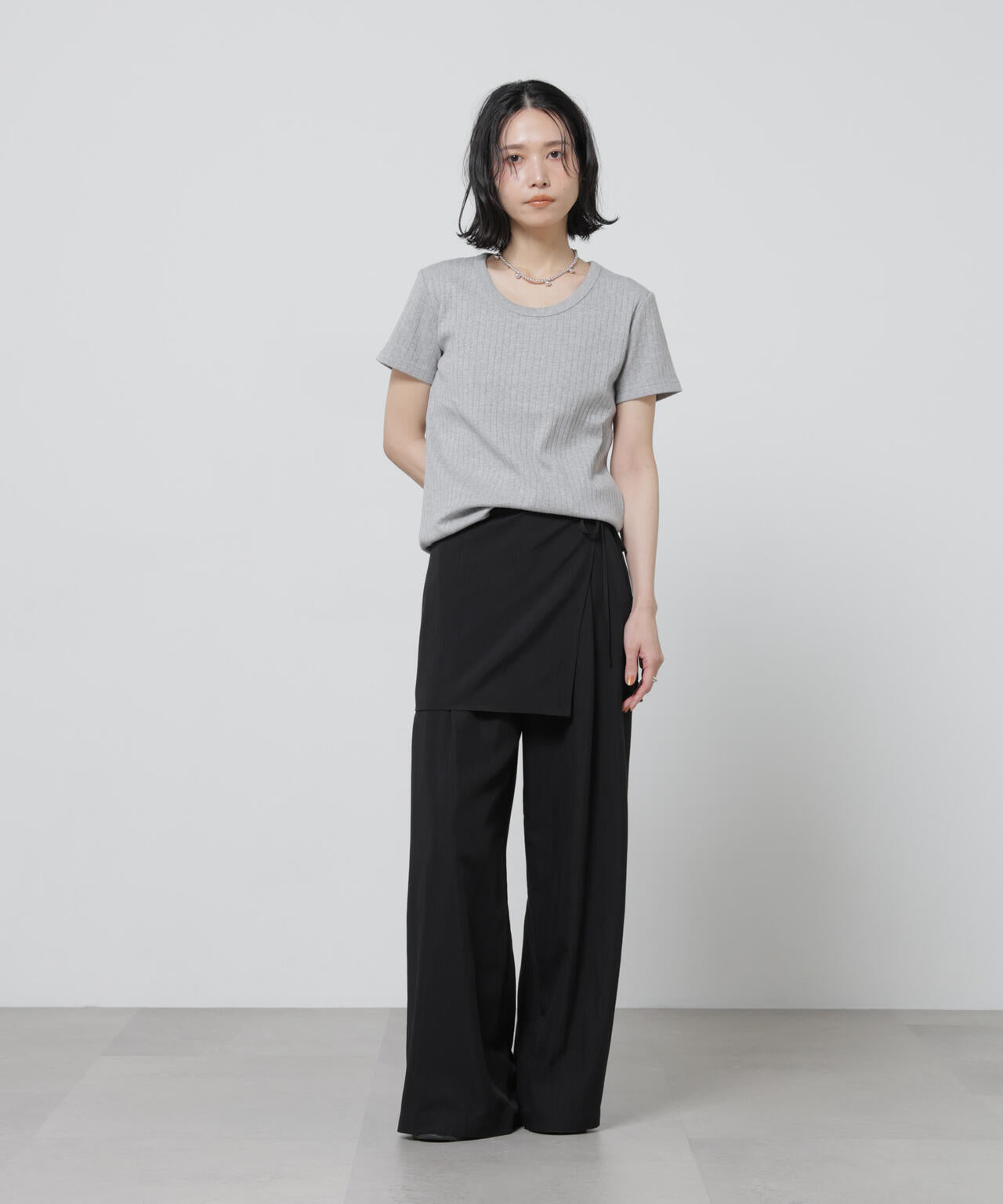 Anti Soaked(R) 汗染み防止コンパクトリブTシャツ 6696124305