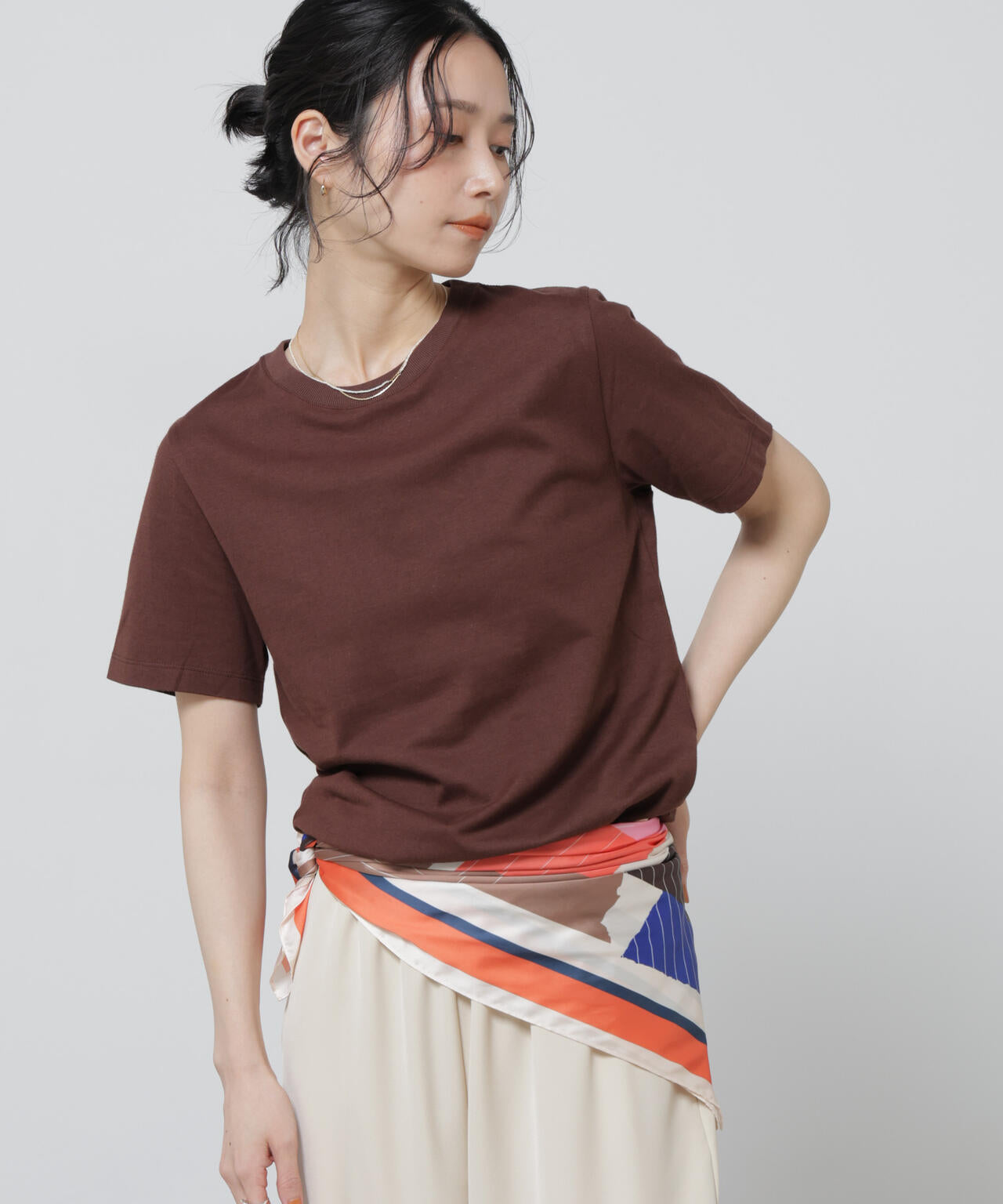 Anti Soaked(R) 汗染み防止カラフルクルーTシャツ 6696124306