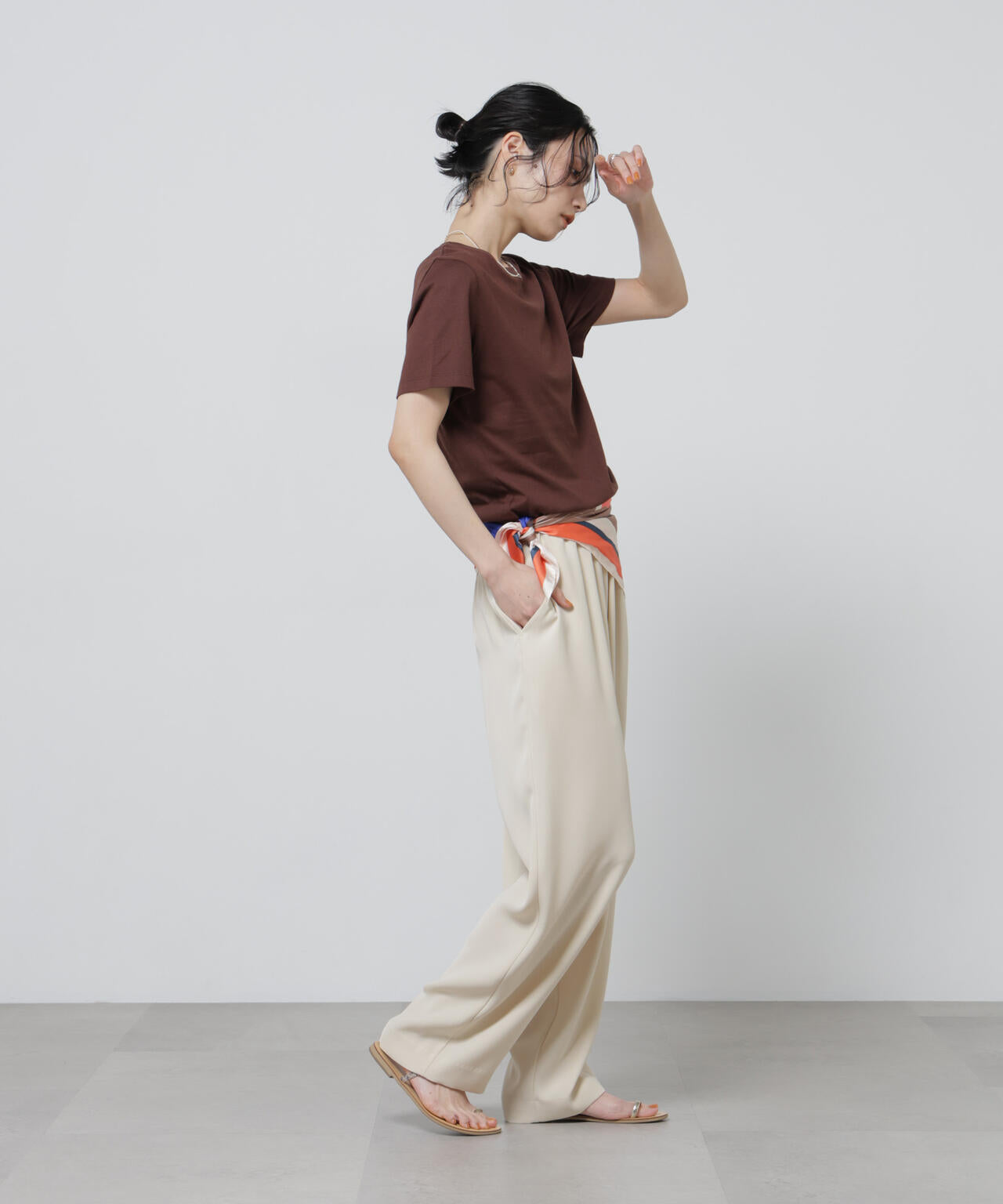 Anti Soaked(R) 汗染み防止カラフルクルーTシャツ 6696124306