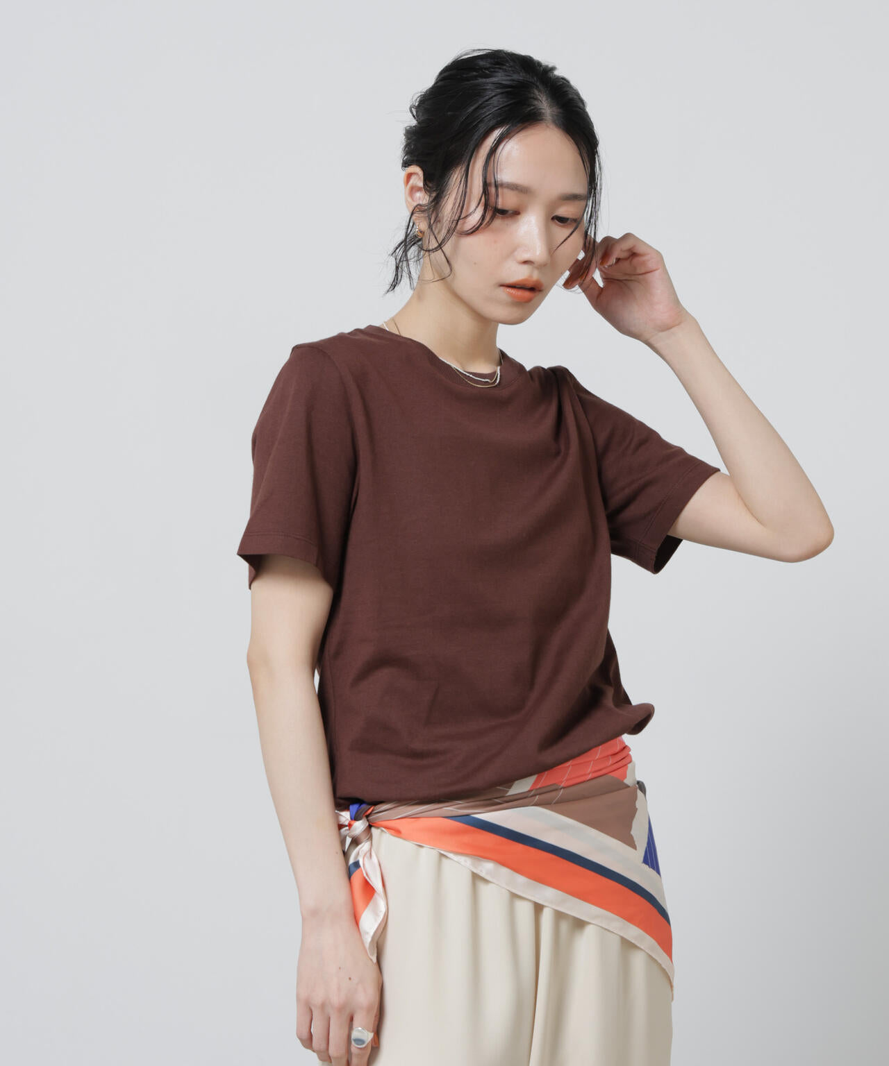 Anti Soaked(R) 汗染み防止カラフルクルーTシャツ 6696124306