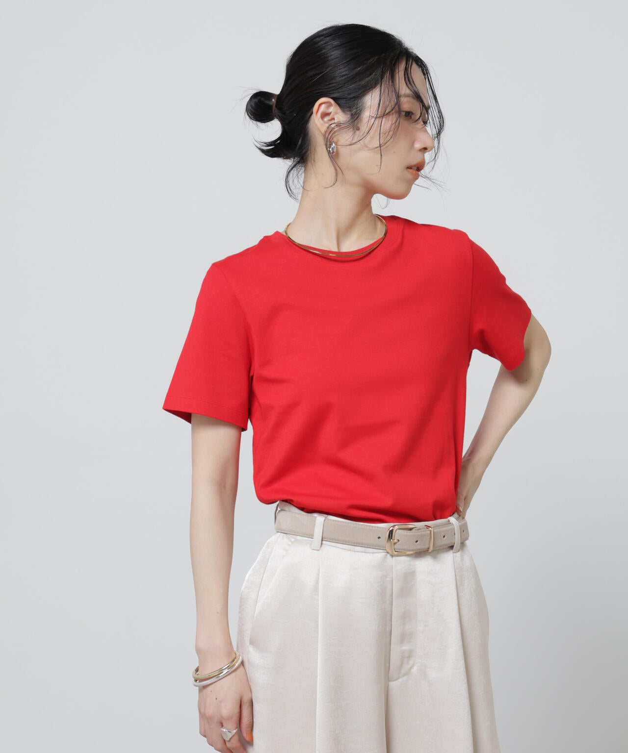 Anti Soaked(R) 汗染み防止カラフルクルーTシャツ 6696124306