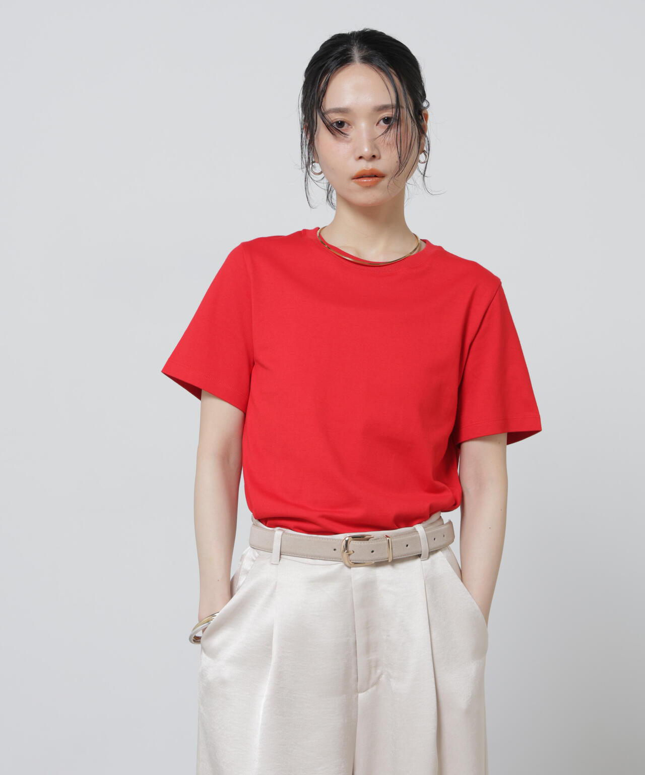 Anti Soaked(R) 汗染み防止カラフルクルーTシャツ 6696124306