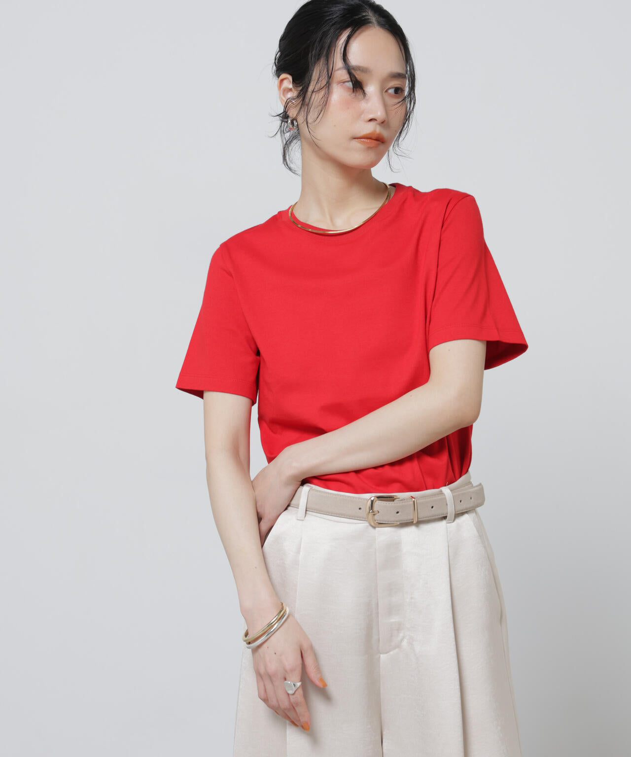 Anti Soaked(R) 汗染み防止カラフルクルーTシャツ 6696124306