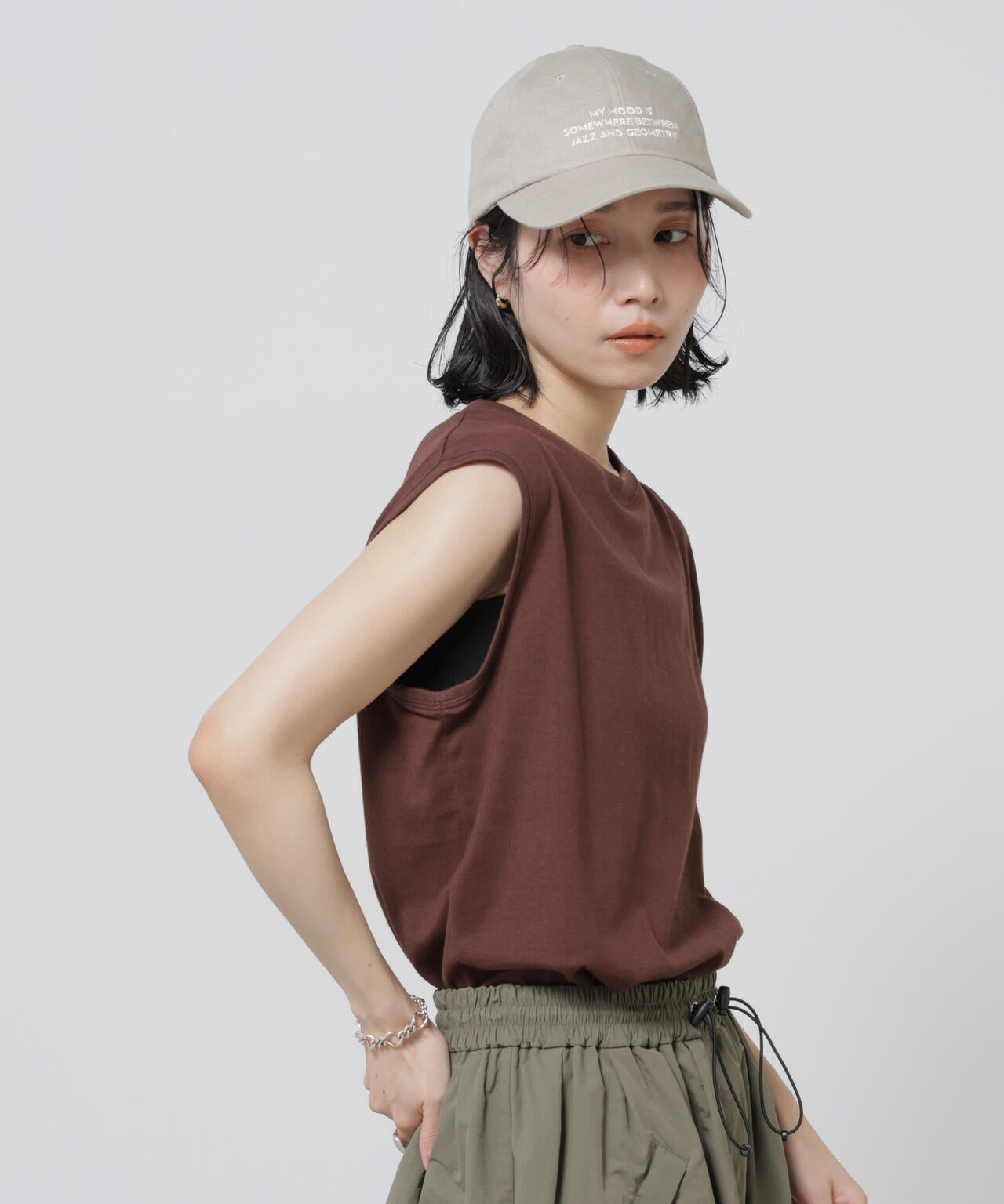 Anti Soaked(R) 汗染み防止カラフルノースリTシャツ 6696124307