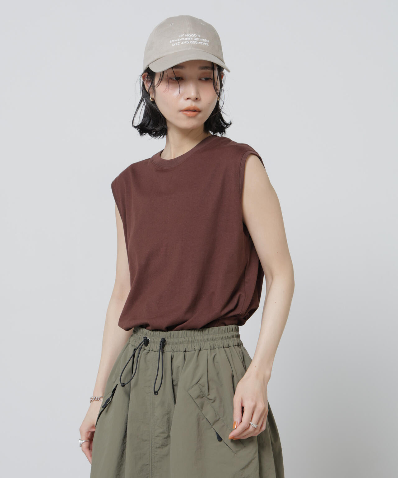 Anti Soaked(R) 汗染み防止カラフルノースリTシャツ 6696124307