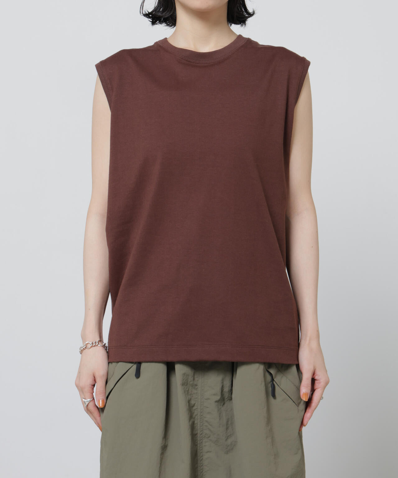 Anti Soaked(R) 汗染み防止カラフルノースリTシャツ 6696124307