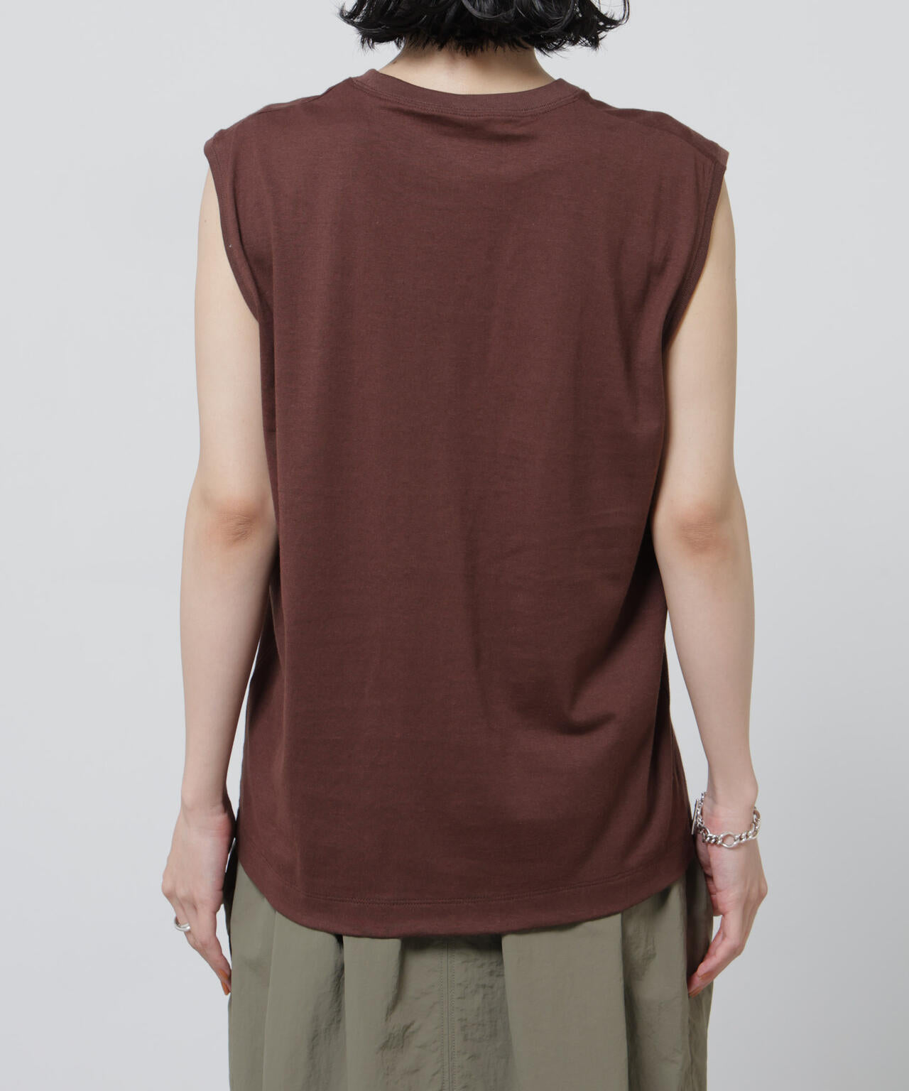 Anti Soaked(R) 汗染み防止カラフルノースリTシャツ 6696124307