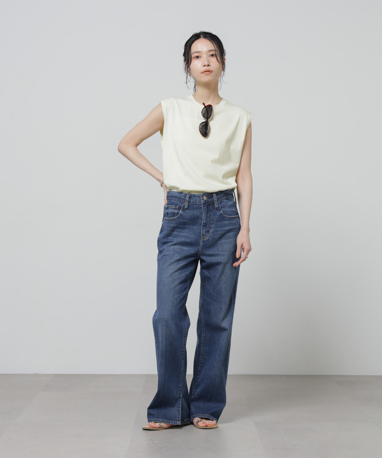 Anti Soaked(R) 汗染み防止カラフルノースリTシャツ 6696124307