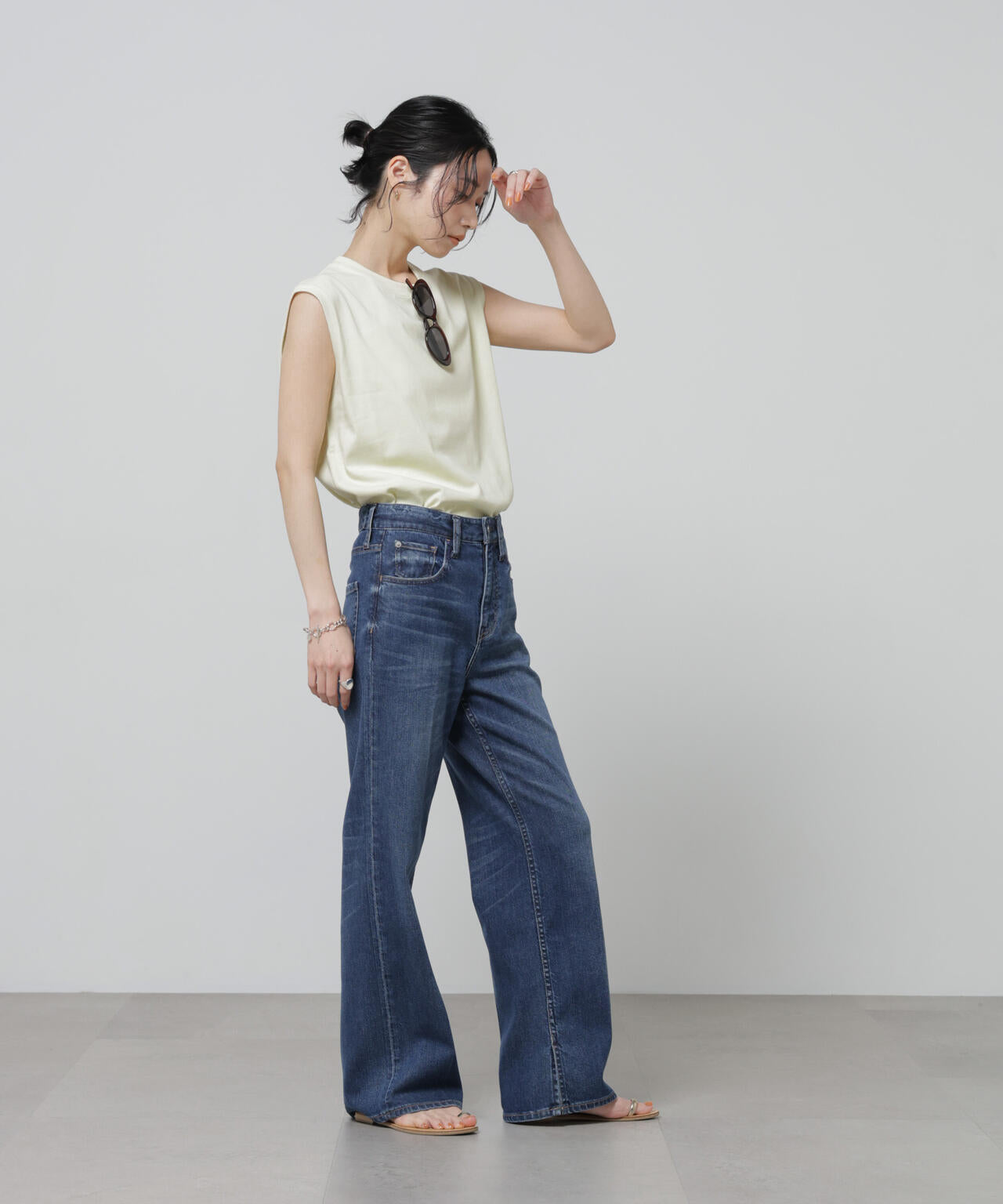 Anti Soaked(R) 汗染み防止カラフルノースリTシャツ 6696124307