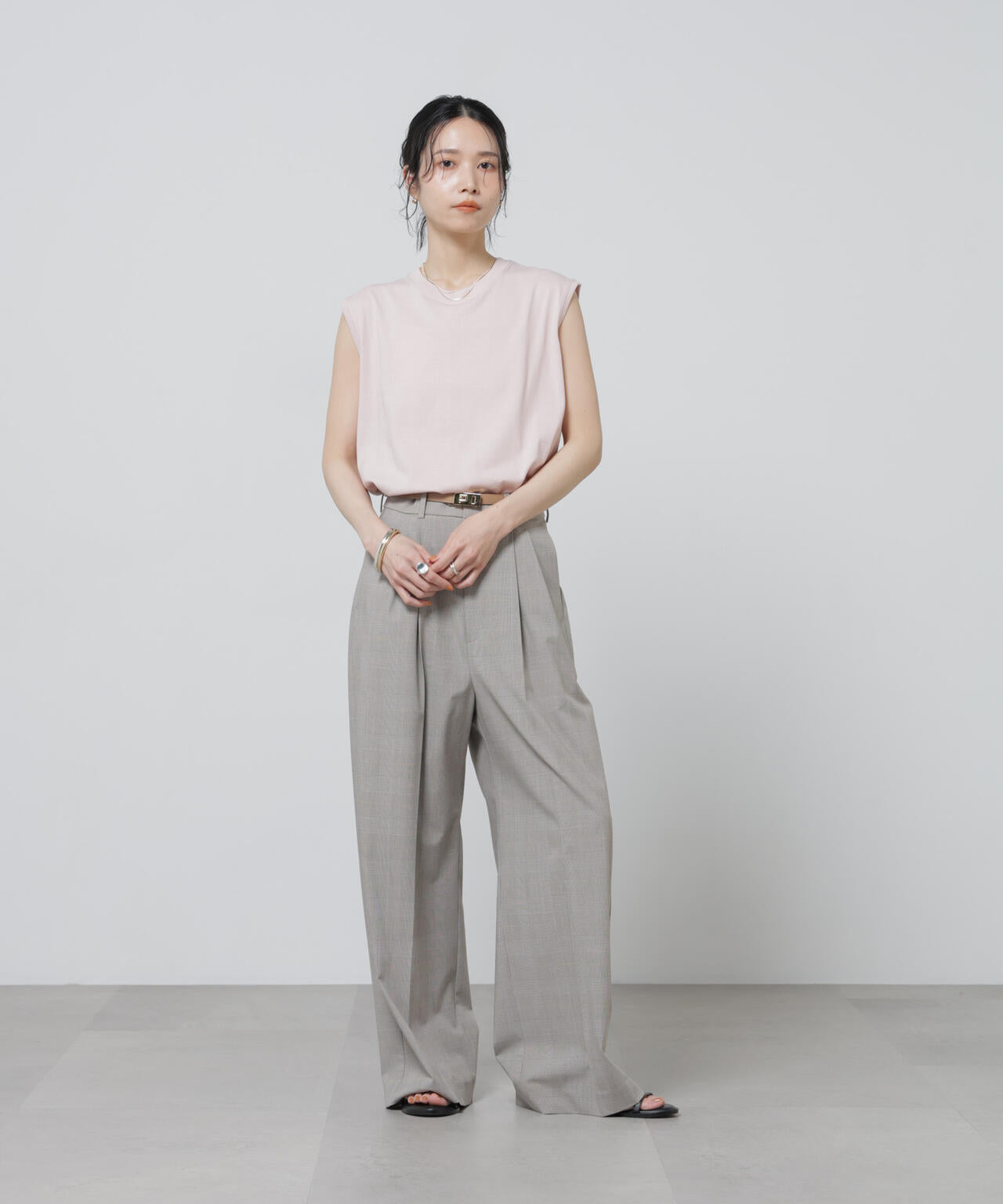 Anti Soaked(R) 汗染み防止カラフルノースリTシャツ 6696124307