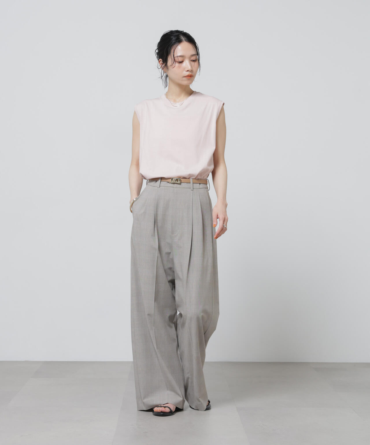 Anti Soaked(R) 汗染み防止カラフルノースリTシャツ 6696124307