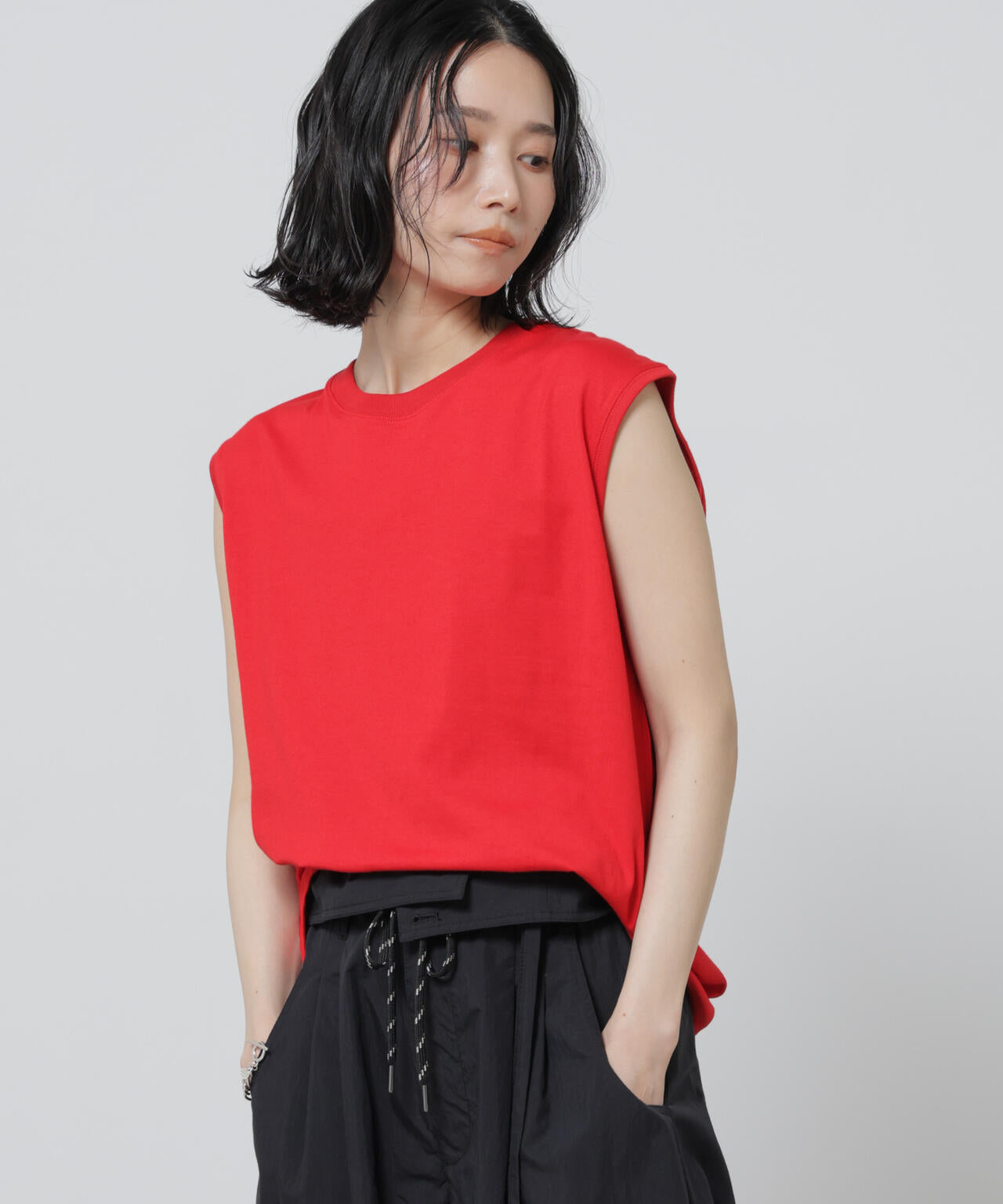 Anti Soaked(R) 汗染み防止カラフルノースリTシャツ 6696124307