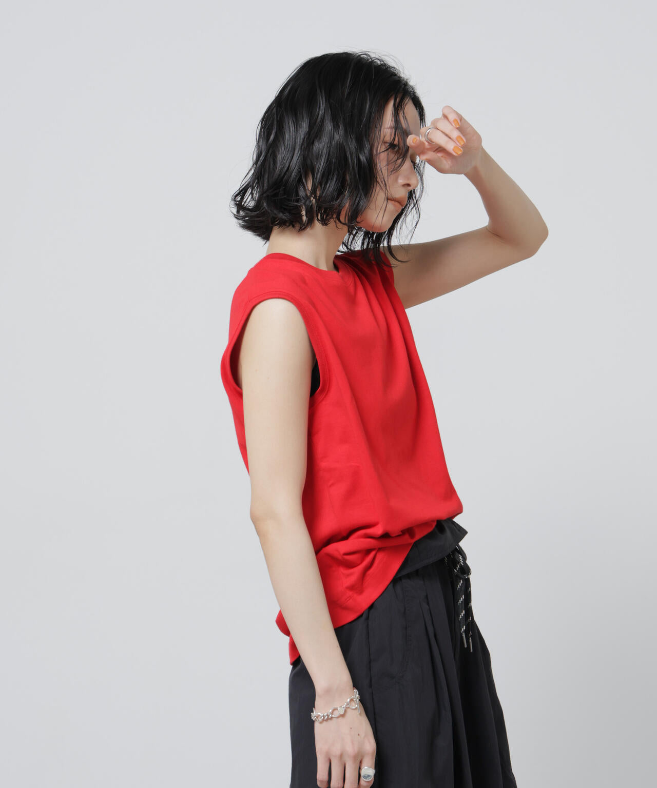 Anti Soaked(R) 汗染み防止カラフルノースリTシャツ 6696124307