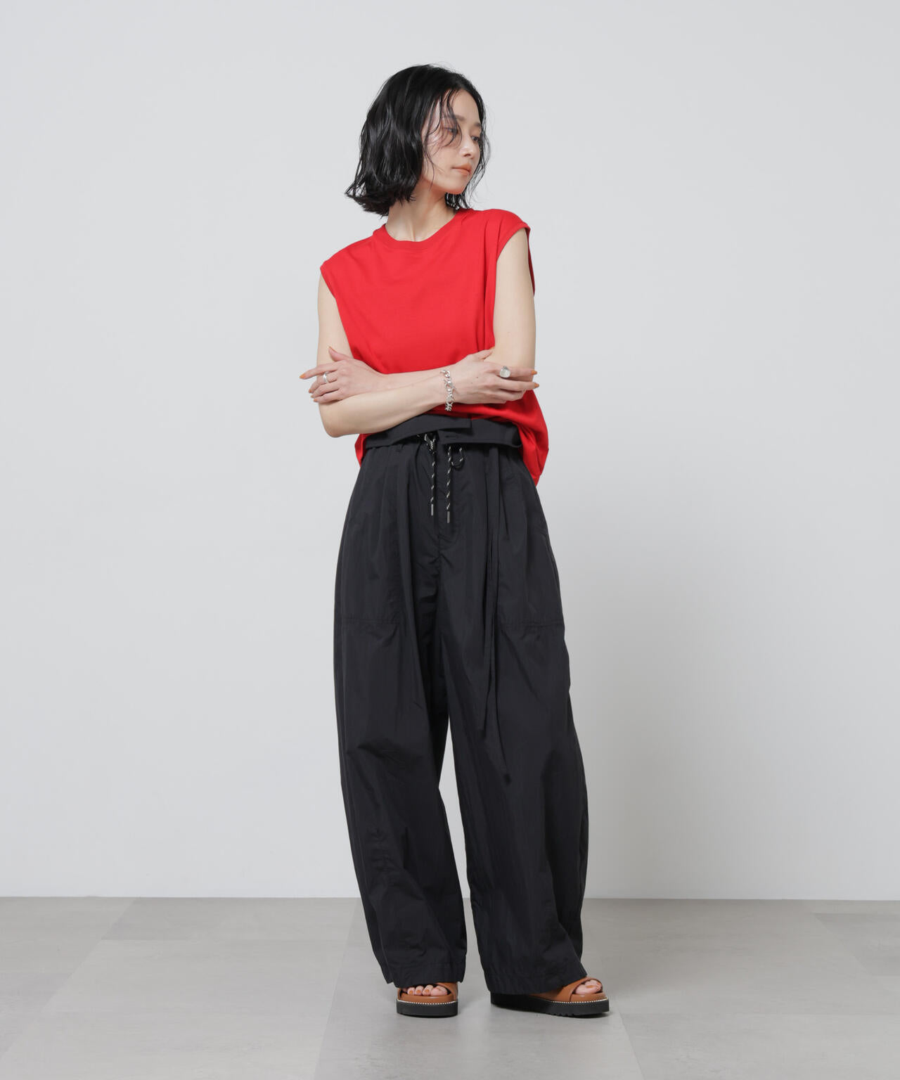 Anti Soaked(R) 汗染み防止カラフルノースリTシャツ 6696124307