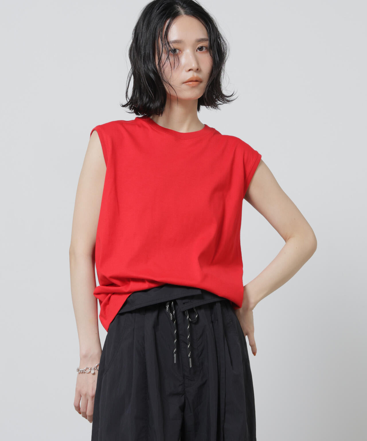 Anti Soaked(R) 汗染み防止カラフルノースリTシャツ 6696124307