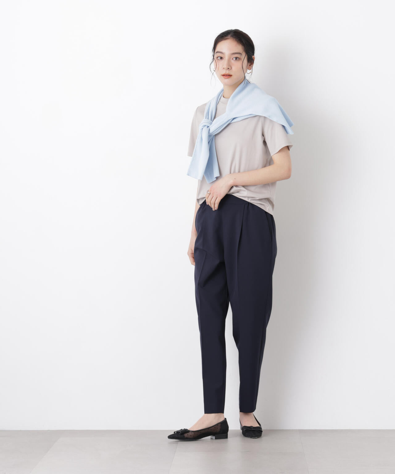 DressT/シルケットスムースモックネックTシャツ 6696124309