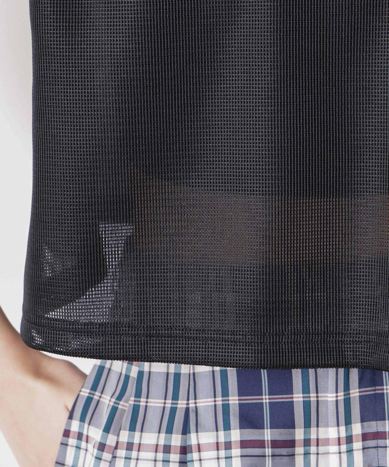 「STEVELOUR」シアーメッシュショートトップス(セットアップ可) 6696124319