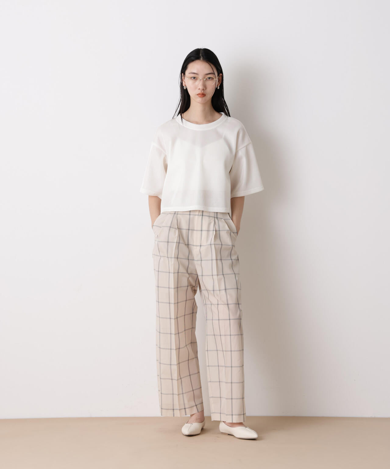 「STEVELOUR」シアーメッシュショートトップス(セットアップ可) 6696124319